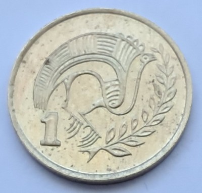 Cipru , 1 Cent 1987 foto