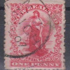 NEW ZEALAND, 1901, stampilat (G1)