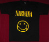 Tricou Nirvana - Logo,imprimat la fel pe ambele parti,pe tric Keya, L, M, S, XL, XXL, Negru