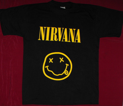 Tricou Nirvana - Logo marimea XS,S,M,L,XL,XXL,pe tricou de calitate superioara foto