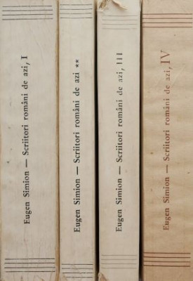 Scriitori romani de azi (4 volume) &amp;ndash; Eugen Simion foto