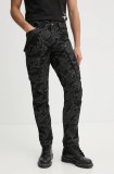 G-Star pantaloni de bumbac culoarea negru, mulata, D02190-D553