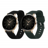 Cumpara ieftin Set 2 Curele Kwmobile pentru Huawei Watch GT 3 Pro (43mm)/Watch GT 3 (42mm), Albastru/Verde, Silicon, 57109.07