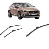 Cumpara ieftin Set 3 stergatoare VOLVO V40 Cross Country (526) din 2012-2019, pentru parbriz si luneta fata si spate auto, Bosch Aerotwin-Aerotwin Multi, din cauciuc