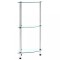 Gossi raft cu 3 niveluri, transparent, 30x30x67 cm, sticla securizata