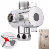 Adaptor T Dus 3 Cai Inox Argintiu - Conector Sistem Dus