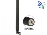 Antena WLAN 802.11 ac/a/h/b/g/n RP-SMA 5 - 7 dBi omnidirectional, Delock 88899