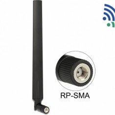 Antena WLAN 802.11 ac/a/h/b/g/n RP-SMA 5 - 7 dBi omnidirectional, Delock 88899