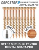Suruburi dulgherie pentru montajul scarilor de pod DEPOSTEP