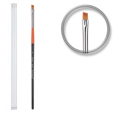 Pensula unghii aplicare gel UV nr.4 cu etui tubular - Orange Vanilla foto
