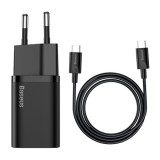 Incarcator retea usb-c fast charging pd 25w baseus - negru