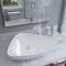 vidaXL Chiuvetă din ceramică, alb, 645 x 455 x 115 mm, triunghi