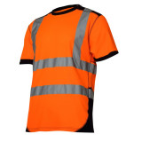 Cumpara ieftin Tricou reflectorizant / portocaliu-negru - l