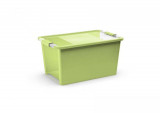 Cutie KIS Bi-Box L, 40L, verde deschis, 35x55x28 cm, cu capac