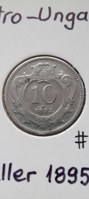 AUSTRIA 10 HELLER 1895 XF