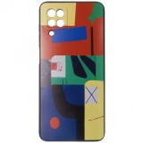 Husa silicon TPU multicolora (design abstract) pentru Samsung Galaxy A12