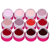 Cumpara ieftin Set 12 Geluri UV Colorate SensoPRO Milano - Nude &amp; Red Collection