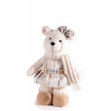 Figurina Ursulet Fetita textil multicolor 19x11x46 cm