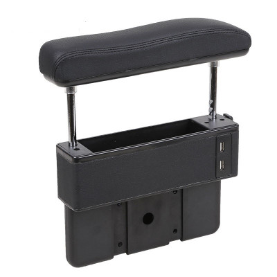 Cotieră auto universală, USB-uri, neagră, piele ecologica, plug&amp;amp;play foto