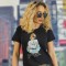 U835-1 Tricou casual cu imprimeu si mesaj