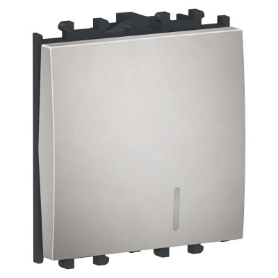 Intrerupator revenire cu led 2M Schneider Easy Styl argintiu LMR1220004 foto