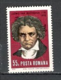 Romania.1970 200 ani nastere L.van Beethoven-compozitor TR.318, Nestampilat