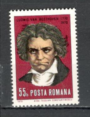 Romania.1970 200 ani nastere L.van Beethoven-compozitor TR.318 foto