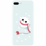 Husa silicon pentru Apple Iphone 7 Plus, Cute Cat