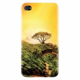 Husa silicon pentru Apple Iphone 4 / 4S, Hill Top Tree Golden Light