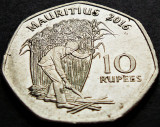 Cumpara ieftin Moneda exotica 10 RUPII - MAURITIUS, anul 2016 * cod 1523, Africa