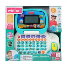 Laptop educativ bilingv Winfun pentru copii, cu ecran LCD si activitati interactive