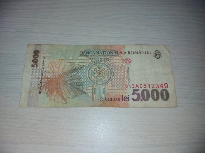 Bancnotă 5000 lei 1998