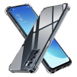 Husa Oppo Reno6 5G Asteroid GSM Shockproof Clear Silicone, transparenta