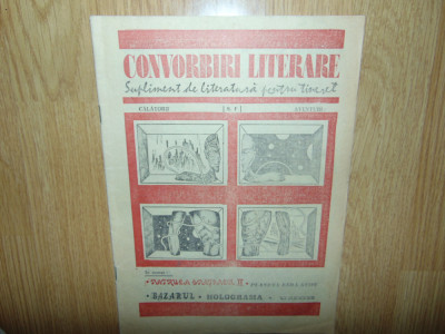 Convorbiri Literare -Supliment de literatura pentru tineret anul 1983 foto