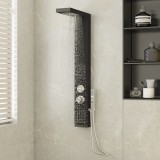 Gossi sistem panou de dus din aluminiu, negru