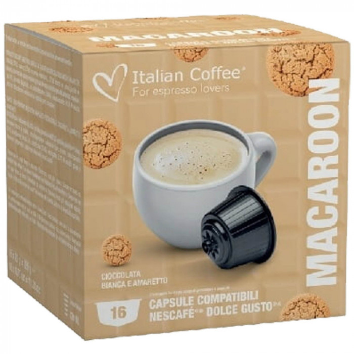 Macaroon, 64 capsule compatibile Nescafe Dolce Gusto, Italian Coffee