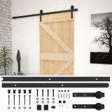 Cumpara ieftin Usa glisanta cu set feronerie, 80 x 210 cm, lemn masiv de pin