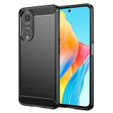 Husa Oppo A98 5G Asteroid GSM Carbon Silicone, negru