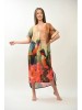 ROCHIE TROPICALA DE PLAJA SEMITRANSPARENTA - PASARI PARADIS SI FLORI MALDIVE TALIE UNICA Multicolora