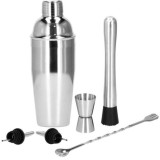 Kit pentru barmani, cocktail shaker, inox, set 6 piese, 750 ml, Springos GartenVIP DiyLine