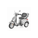 Scuter electric HECHT Citis Max Shadow, scaun reglabil, cotiere, acumulator 60 V, 20 Ah, motor 800 W, viteza maxima de 25 km/h, gri
