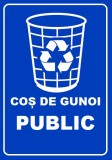 Placuta cos de gunoi public