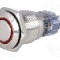 Intrerupator anti-vandalism, ON-ON, &Oslash;16mm, ONPOW - LAS2-GQF-11ZE/R12V/S-P