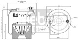 FEBI BILSTEIN 177169 Burduf, suspensie pneumatica
