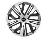 Set 4 capace roti, model Raven Gri-Negru R15, Compatibile cu Volvo, Autohelix MSA