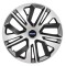 Set 4 capace roti, model Raven Gri-Negru R15, Compatibile cu Volvo
