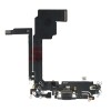 Mufă &Icirc;ncărcare Originală iPhone 15 Pro Max Neagră, Bandă Flex Conector Dock Port, Ambalaj Bulk
