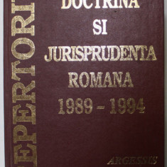 REPERTORIU DE DOCTRINA SI JURISPRUDENTA ROMANA de CONSTANTIN CRISU ...STEFAN CRISU , VOLUMUL I : 1989 -1994 , APARUTA 1995