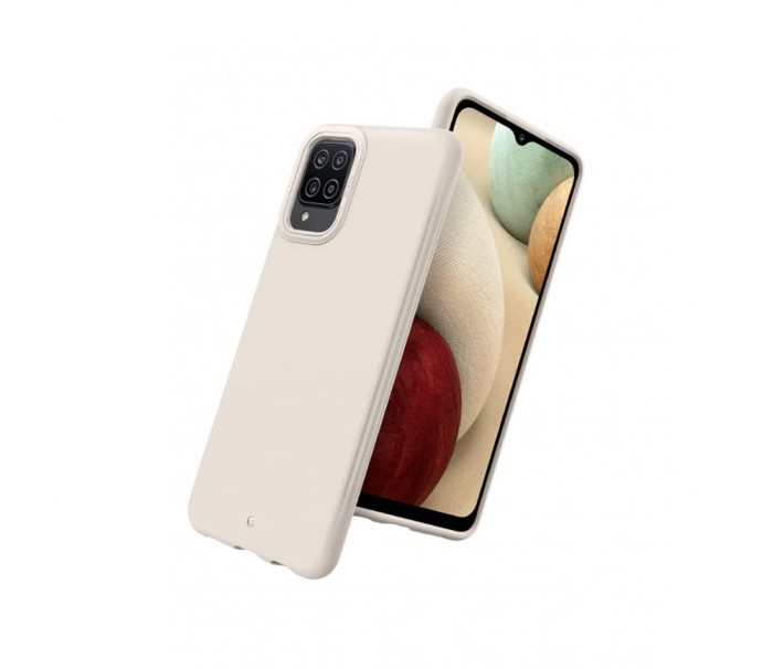 Husa pentru Samsung Galaxy A12, crem - RESIGILAT