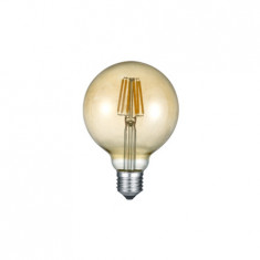 Bec Philips glob LED Filament Gold G95 6-37W 2700K (420lm) E27